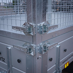 Temared TIPPER 2515 DMC 1,3T Wywrotka 253x152 z nadstawkami siatkowymi