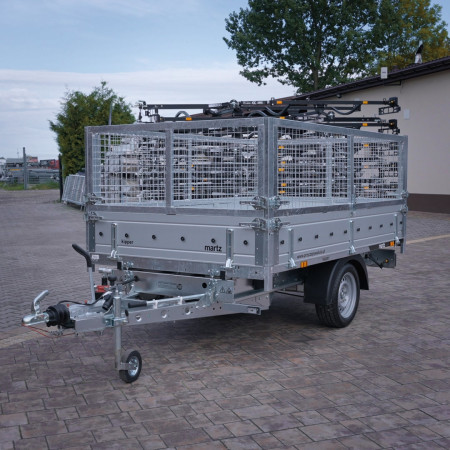 Temared TIPPER 2515 DMC 1,3T Wywrotka 253x152 z nadstawkami siatkowymi