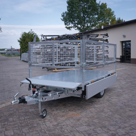 Temared TIPPER 2515 DMC 1,3T Wywrotka 253x152 z nadstawkami siatkowymi