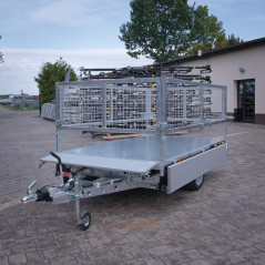 Temared TIPPER 2515 DMC 1,3T Wywrotka 253x152 z nadstawkami siatkowymi