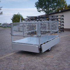 Temared TIPPER 2515 DMC 1,3T Wywrotka 253x152 z nadstawkami siatkowymi