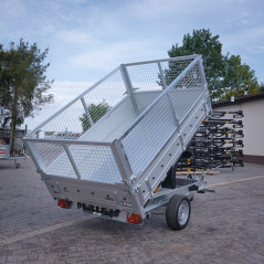 Temared TIPPER 2515 DMC 1,3T Wywrotka 253x152 z nadstawkami siatkowymi