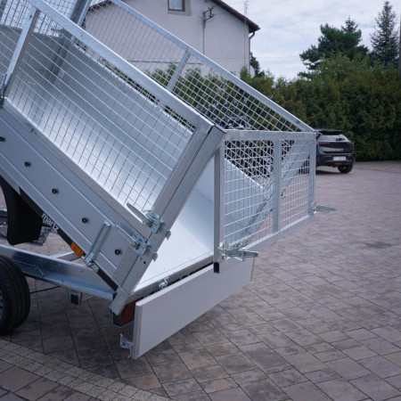 Temared TIPPER 2515 DMC 1,3T Wywrotka 253x152 z nadstawkami siatkowymi