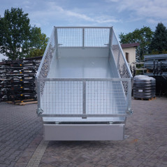 Temared TIPPER 2515 DMC 1,3T Wywrotka 253x152 z nadstawkami siatkowymi