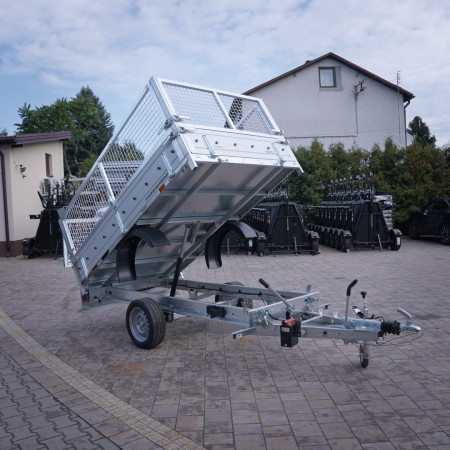 Temared TIPPER 2515 DMC 1,3T Wywrotka 253x152 z nadstawkami siatkowymi