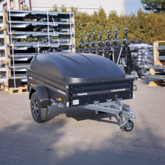 Brenderup 1205SUB750 DMC 750 204x116 BLACK EDITION + pokrywa Alu Felgi, LED-y