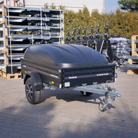 Brenderup 1205SUB750 DMC 750 204x116 BLACK EDITION + pokrywa Alu Felgi, LED-y