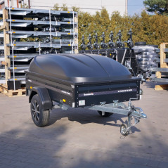 Brenderup 1205SUB750 DMC 750 204x116 BLACK EDITION + pokrywa Alu Felgi, LED-y