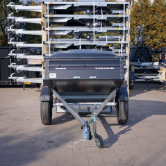 Brenderup 1205SUB750 DMC 750 204x116 BLACK EDITION + pokrywa Alu Felgi, LED-y