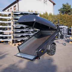 Brenderup 1205SUB750 DMC 750 204x116 BLACK EDITION + pokrywa Alu Felgi, LED-y