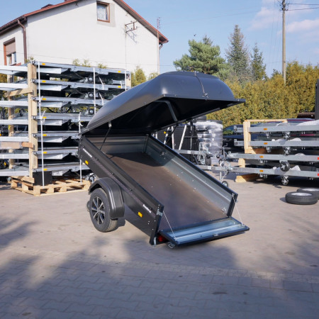 Brenderup 1205SUB750 DMC 750 204x116 BLACK EDITION + pokrywa Alu Felgi, LED-y