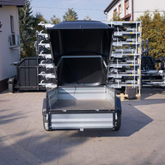 Brenderup 1205SUB750 DMC 750 204x116 BLACK EDITION + pokrywa Alu Felgi, LED-y