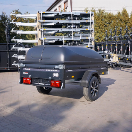 Brenderup 1205SUB750 DMC 750 204x116 BLACK EDITION + pokrywa Alu Felgi, LED-y