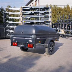 Brenderup 1205SUB750 DMC 750 204x116 BLACK EDITION + pokrywa Alu Felgi, LED-y