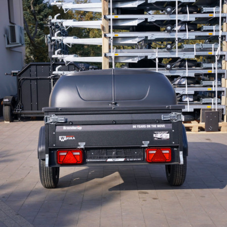 Brenderup 1205SUB750 DMC 750 204x116 BLACK EDITION + pokrywa Alu Felgi, LED-y