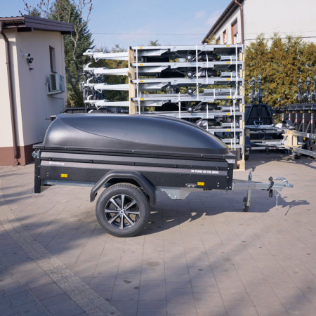 Brenderup 1205SUB750 DMC 750 204x116 BLACK EDITION + pokrywa Alu Felgi, LED-y