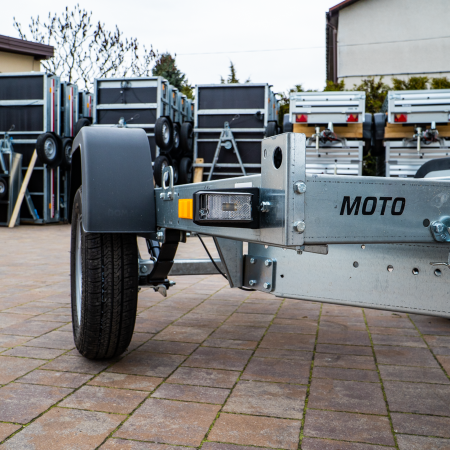 Przyczepka pod motocykl TEMARED Moto1 DMC 750 kg Uchylana Resor+Amortyzator