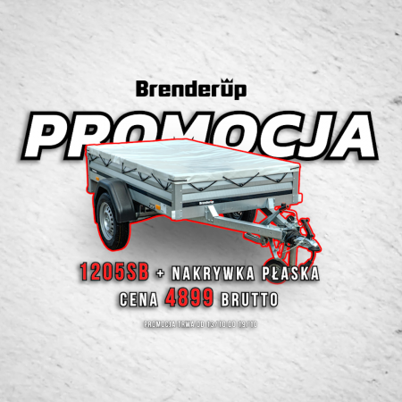 Brenderup 1205SB + nakrywka płaska