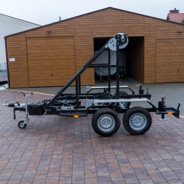 PRZYCZEPA KABLOWA CARRO K/35 DMC 3500 kg Z WCIĄGARKĄ ELEKTRYCZNĄ