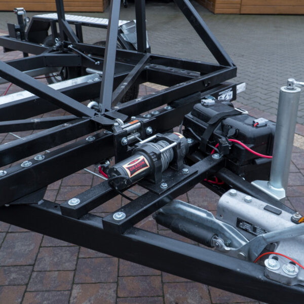 PRZYCZEPA KABLOWA CARRO K/35 DMC 3500 kg Z WCIĄGARKĄ ELEKTRYCZNĄ - Hover