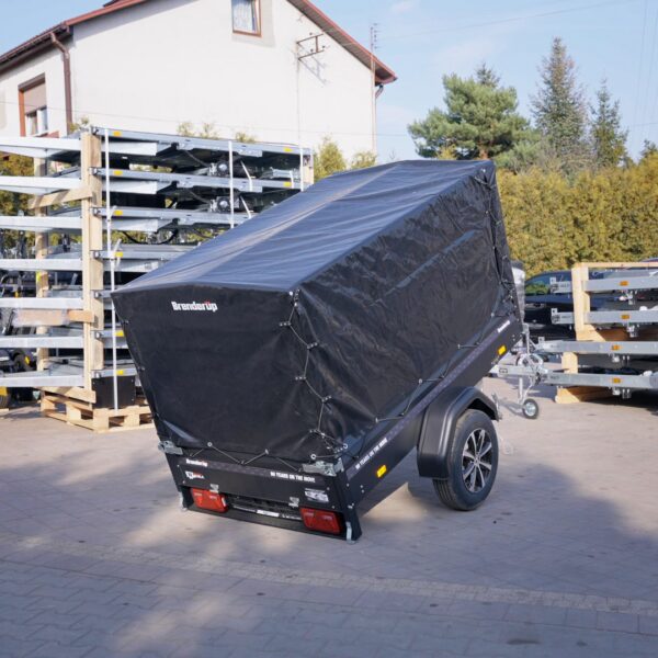 Przyczepka Samochodowa ze Stelażem i Plandeką BRENDERUP 1205S BLACK EDITION - Hover
